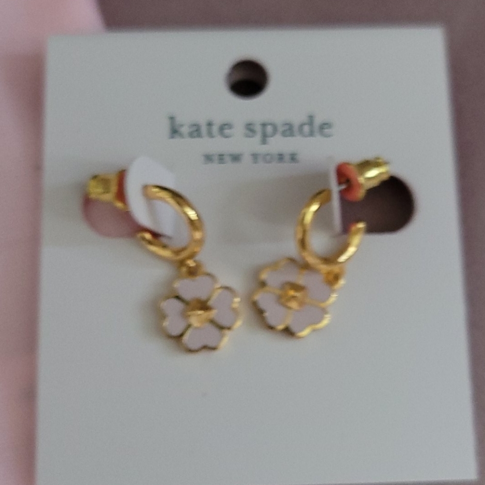 Kate Spade Floral Earrings - Picture 2 of 4